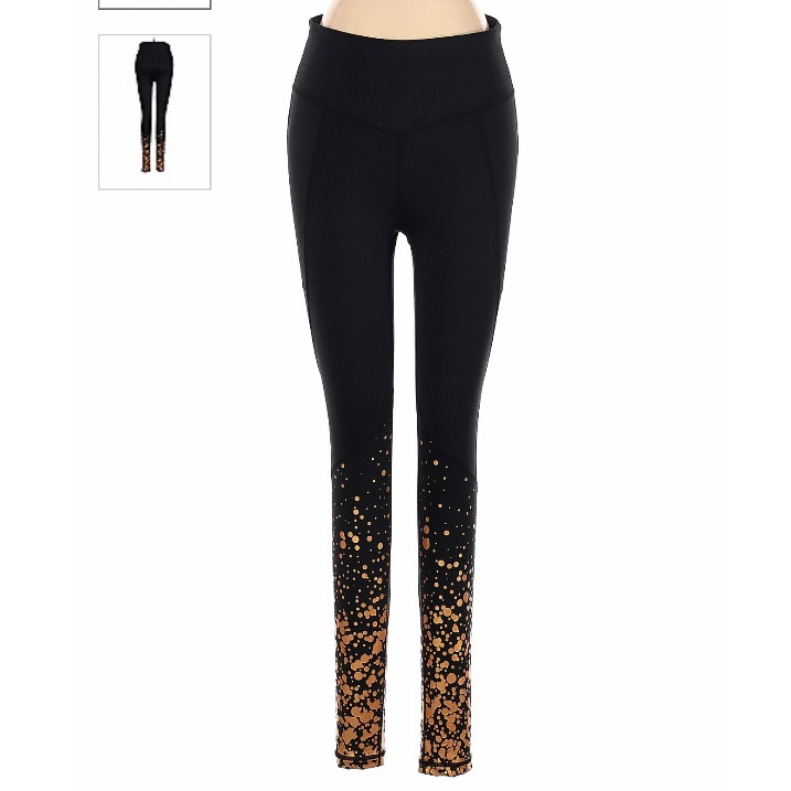 Orangetheory Gold And Black Leggings